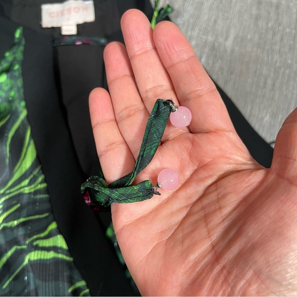 CIEBON Maxi Dress Tropical Printed Size L Tie Shoulder - Picture 7 of 10